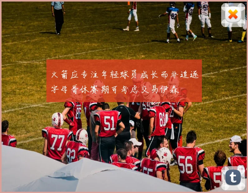 火箭应专注年轻球员成长而非追逐字母哥休赛期可考虑交易伊森